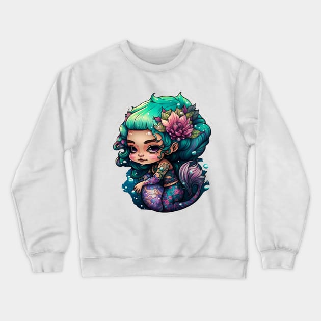 mermaid princess Crewneck Sweatshirt by Transcendexpectation